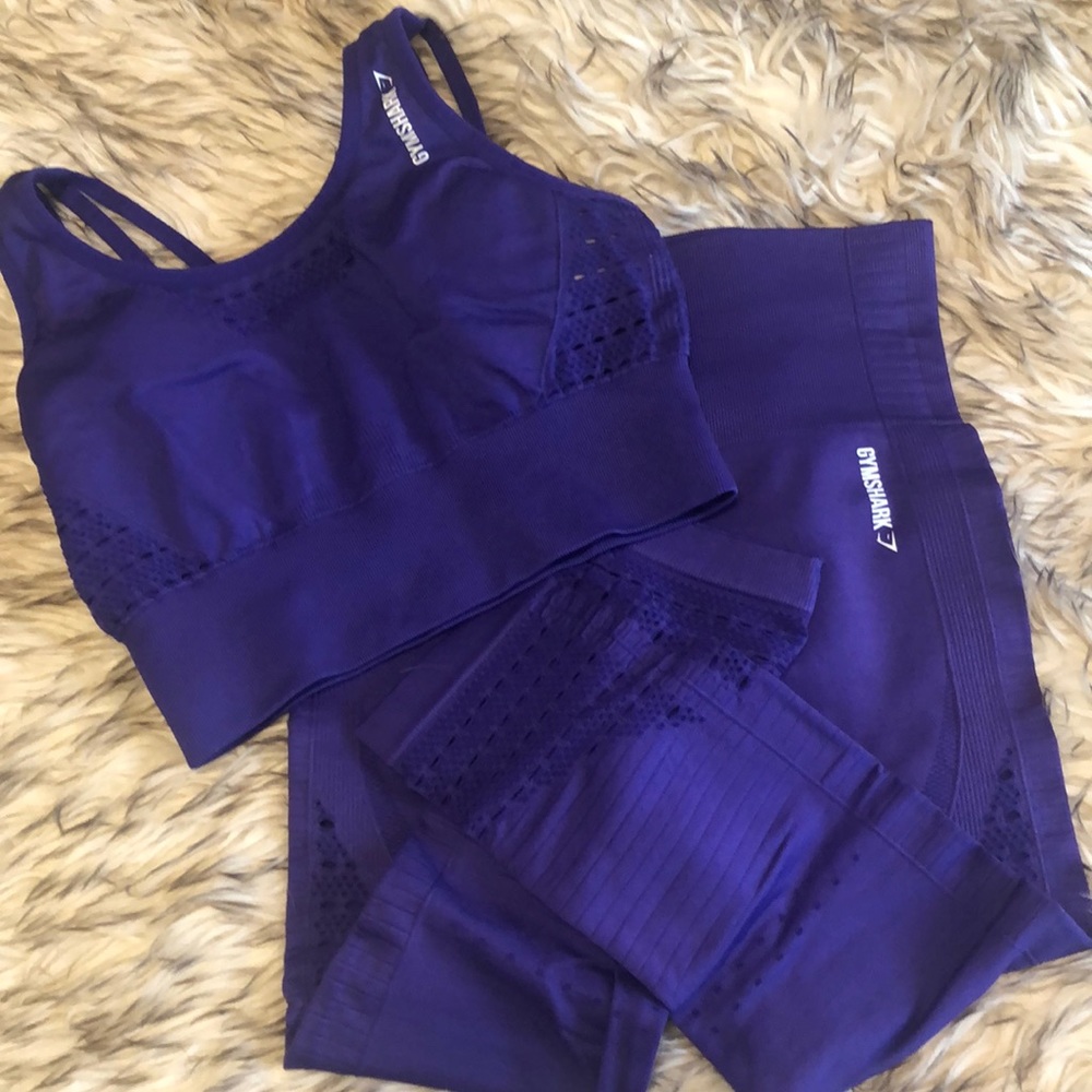 Gymshark longline bra and cropped leggings set